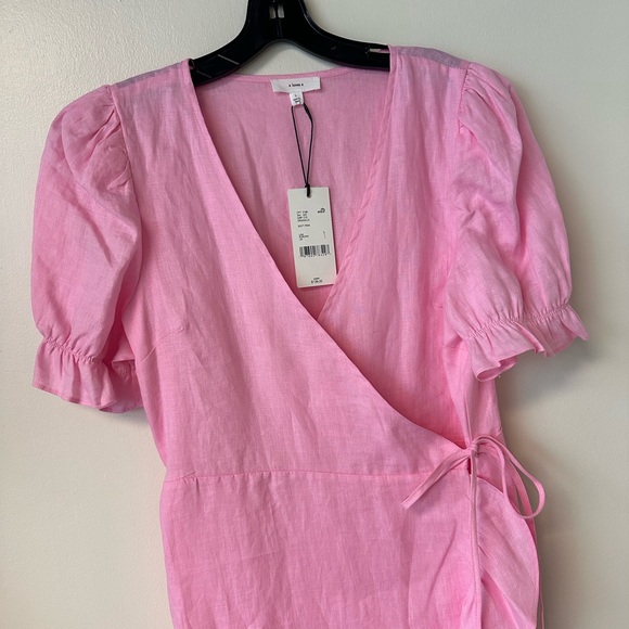 Pink Wrap Dress - Picture 2 of 3